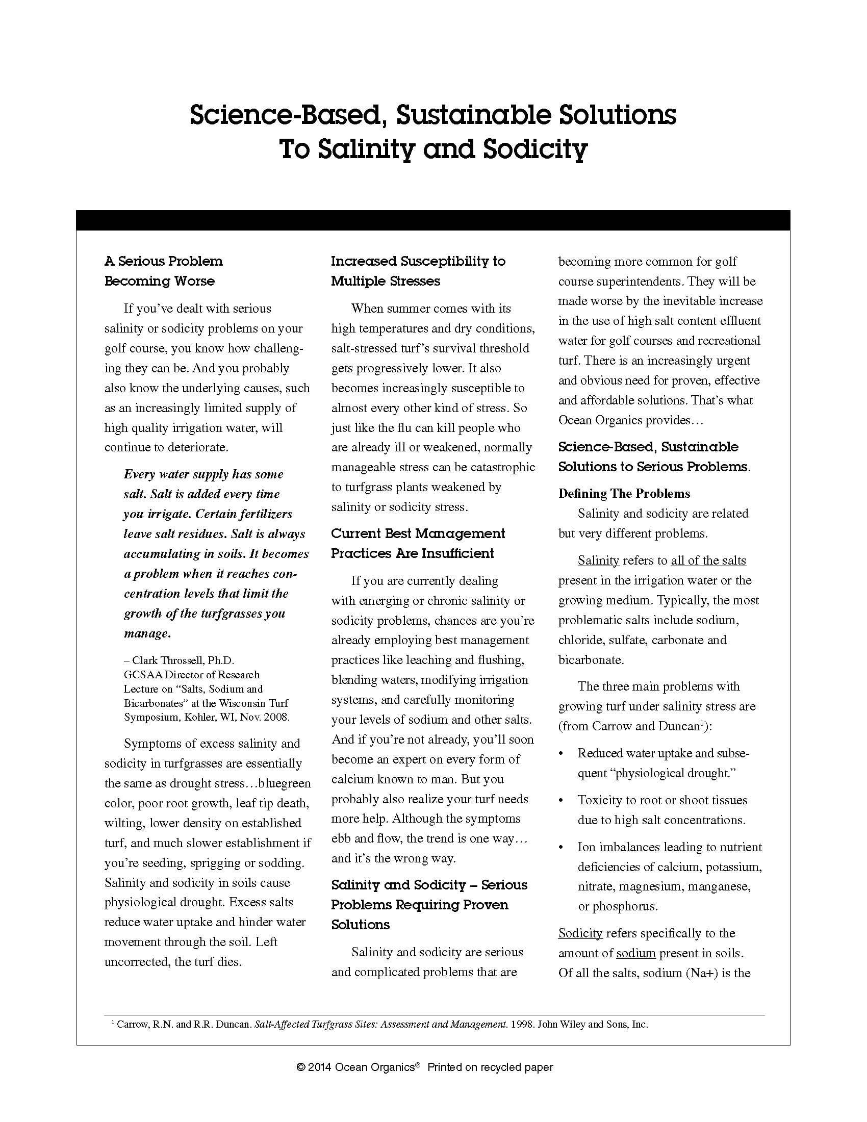 DeSal & Stress Rx White Paper