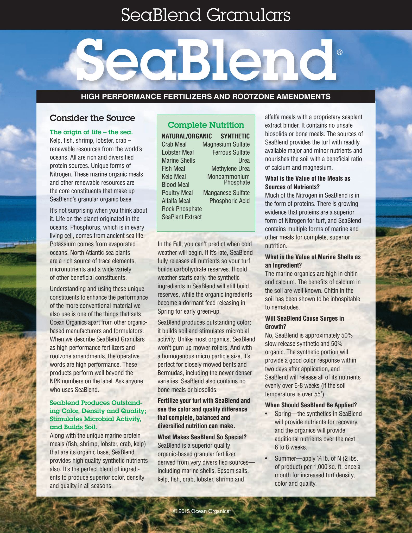 Seablend Flyer